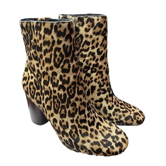 SAM Edelman Corra leopard stacked heel bootie - Picture 10 of 11